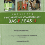 Intyg Bas-p och Bas-U