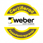 Logga certifierad fasadentreprenör weber